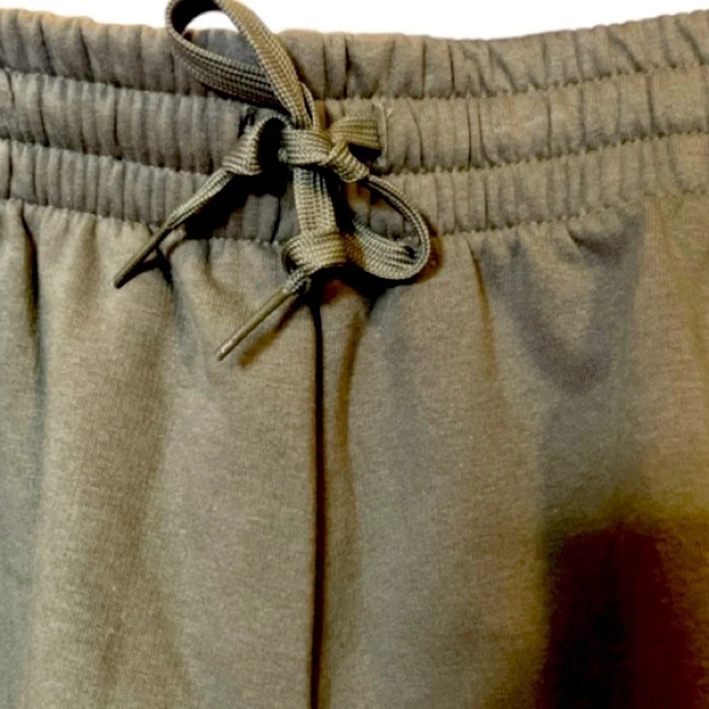 Adidas Olive Green Cargo Winter Fuzzy Shorts NWT